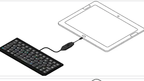 otg with keyboard connect with phone