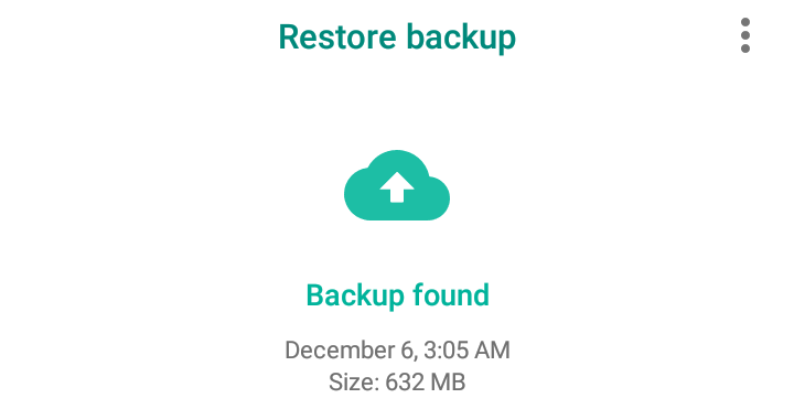 How to restore chats on WhatsApp — backup found