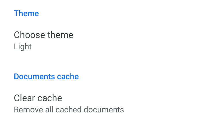Choose the theme in Google Drive