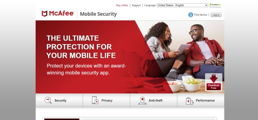 McAfee mobile Security Best Android antivirus app: McAfee mobile Security