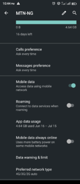 How to set a mobile data usage limit on Android
