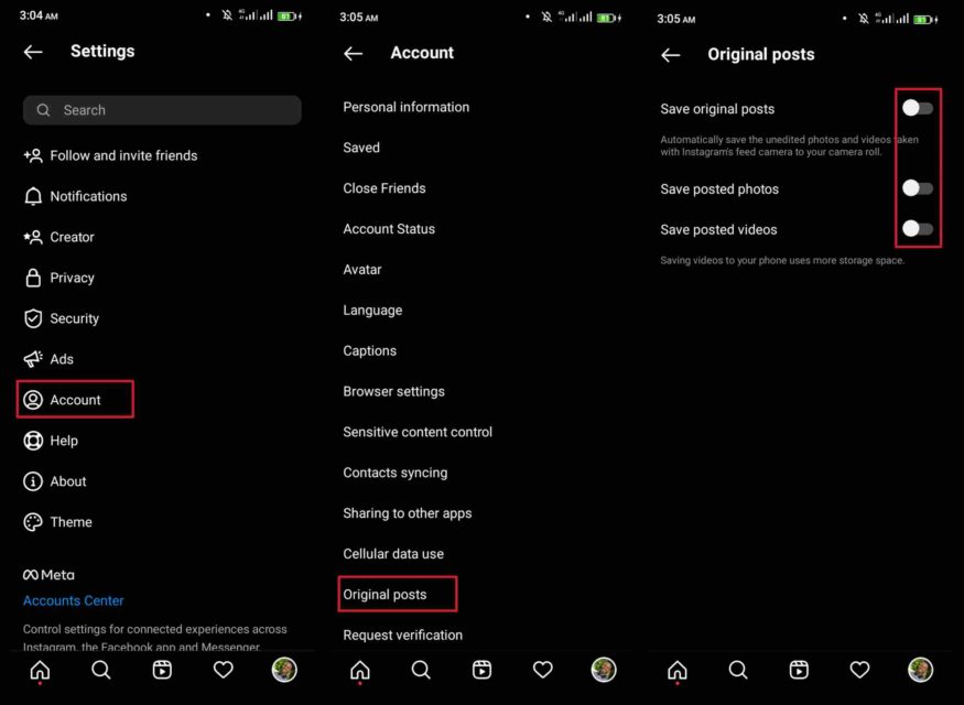 How to stop Instagram from saving photos to camera roll